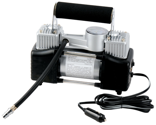 DC12V ডাবল সিলিন্ডার মেটাল কার এয়ার কম্প্রেসার
