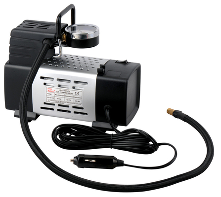 পোর্টেবল মেটাল এয়ার সংকোচকারী 150PSI 12V শক্তিশালী মূল্যসঞ্চার 2 অগ্রভাগ অ্যাডাপ্টারগুলির সাথে