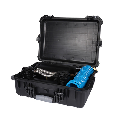 বায়ু ট্যাংক সহ ডাবল সিলিন্ডার ভারী দায়িত্ব DC12V এয়ার সাসপেনশন কম্প্রেসার