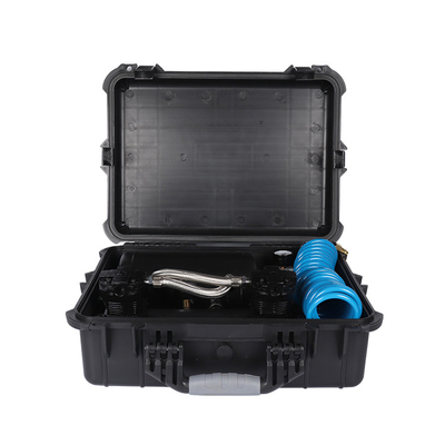বায়ু ট্যাংক সহ ডাবল সিলিন্ডার ভারী দায়িত্ব DC12V এয়ার সাসপেনশন কম্প্রেসার