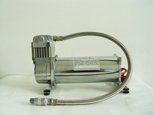 200PSI সিঙ্গল ক্রোম কার এয়ার সংক্ষেপক 12 ভি, ট্রাকের জন্য এয়ার রাইড সাসপেনশন