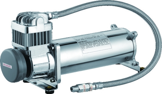 200PSI সিঙ্গল ক্রোম কার এয়ার সংক্ষেপক 12 ভি, ট্রাকের জন্য এয়ার রাইড সাসপেনশন