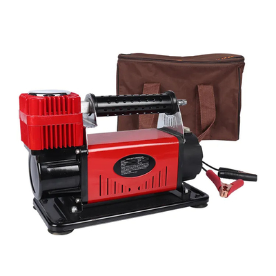 ভারী দায়িত্ব ধাতু DC12V গাড়ির বায়ু সংকোচকারী সঙ্গে চাপ গেজ গাড়ির টায়ার বায়ু inflator একক সিলিন্ডার বায়ু সংকোচকারী