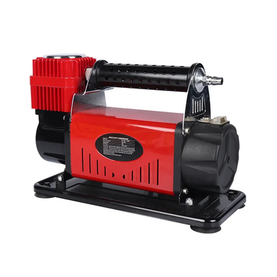 ভারী দায়িত্ব ধাতু DC12V গাড়ির বায়ু সংকোচকারী সঙ্গে চাপ গেজ গাড়ির টায়ার বায়ু inflator একক সিলিন্ডার বায়ু সংকোচকারী