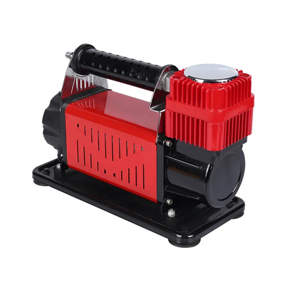 ভারী দায়িত্ব ধাতু DC12V গাড়ির বায়ু সংকোচকারী সঙ্গে চাপ গেজ গাড়ির টায়ার বায়ু inflator একক সিলিন্ডার বায়ু সংকোচকারী