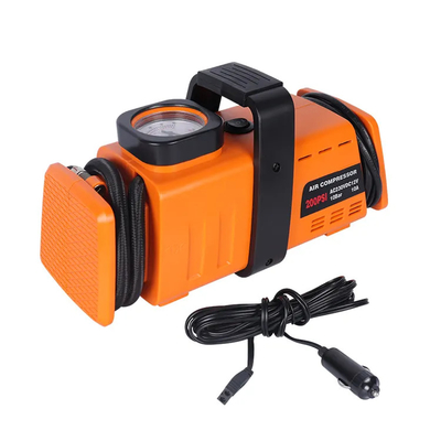 AC110-230v পোর্টেবল কার টায়ার ইনফ্লেটার DC12v হ্যান্ডেল সহ