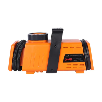 AC110-230v পোর্টেবল কার টায়ার ইনফ্লেটার DC12v হ্যান্ডেল সহ