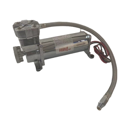 কম শব্দ সহ DC12V ক্রোম কার এয়ার সাসপেনশন কম্প্রেসার