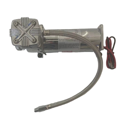 কম শব্দ সহ DC12V ক্রোম কার এয়ার সাসপেনশন কম্প্রেসার
