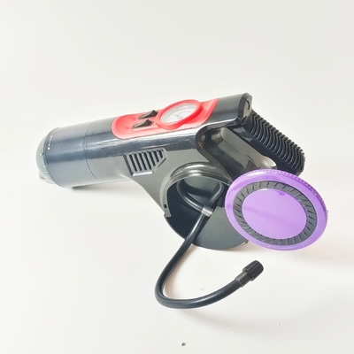 Dc12v মিনি পোর্টেবল ভ্যাকুয়াম ক্লিনার এবিএস ডিজিটাল গেজ প্লাস্টিক এয়ার কম্প্রেসার