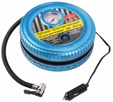 গাড়ির টায়ার ইনফ্ল্যাটার এয়ার পাম্পের জন্য DC12V পোর্টেবল কার এয়ার কম্প্রেসার
