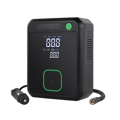 বৈদ্যুতিক টায়ার inflator এলসিডি ডিজিটাল ডিসপ্লে গাড়ী বায়ু পাম্প সঙ্গে deflating ফাংশন