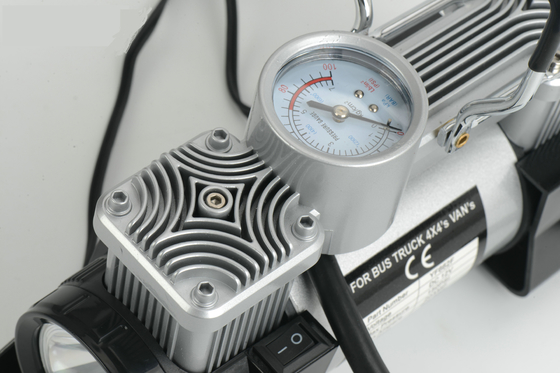 12v 180w 150psi পোর্টেবল কার এয়ার কনপ্রেসার মেটাল টায়ার পাম্প লাইট সহ