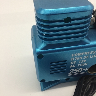 AC110v - 230v Dc12v যানবাহন এয়ার সংক্ষেপকগুলি 250psi প্লাস্টিকের উপাদান সহ