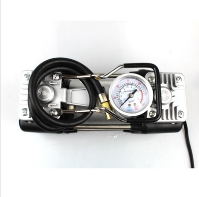 ডাবল সিলিন্ডার ধাতব এয়ার সংক্ষেপক 180w 150PSI ওয়াচ সহ পাম্প