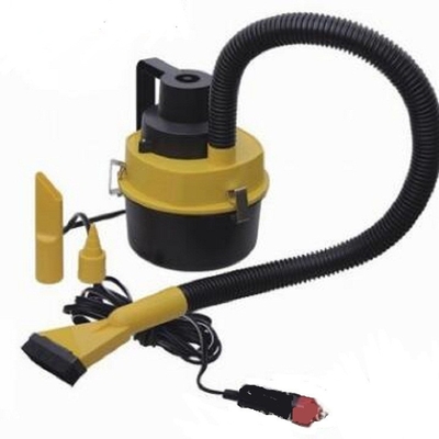 DC12V ভ্যাকুয়াম ক্লিনার হ্যান্ডহেল্ড ভ্যাকুয়াম ক্লিনার হলুদ অটো ভ্যাকুয়াম ক্লিনার
