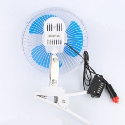 নীল বৈদ্যুতিন কার কুলিং ফ্যান 12v / 24v স্ক্রু মাউন্টিং প্লাস্টিকের উপাদান