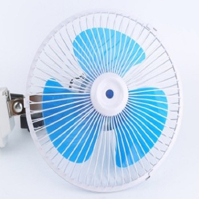 নীল বৈদ্যুতিন কার কুলিং ফ্যান 12v / 24v স্ক্রু মাউন্টিং প্লাস্টিকের উপাদান