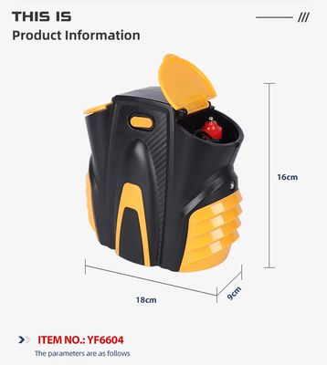 12V পোর্টেবল গাড়ির টায়ার এয়ার কম্প্রেশন 150PSI LED আলো সহ