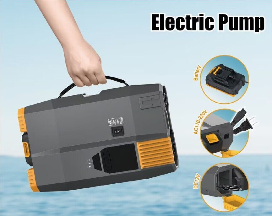 ব্যাটারি এবং AC110V-220V সঙ্গে 12 ভোল্ট বৈদ্যুতিক sup পাম্প দীর্ঘ সময় কাজ 20psi স্ক্রিন সঙ্গে