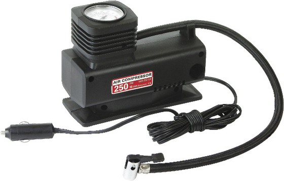 ভালো দাম যাত্রা DC12V গাড়ী এয়ার সংক্ষেপক বিভিন্ন টায়ারের সাথে প্লাস্টিকের কালো হ্যান্ডি অনলাইন