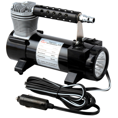 ভালো দাম 12v সিঙ্গেল কালো সাইক্লিন্ডার পোর্টেবল যানবাহন এয়ার সংকোচকারী গাড়ি মূল্যস্ফীতি 150PSI এর জন্য অনলাইন