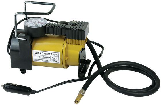 ভালো দাম ধাতব বায়ু সংকোচকারী টায়ার পাম্প DC12v গাড়ির টায়ার inflation জন্য হ্যান্ডেল সঙ্গে অনলাইন