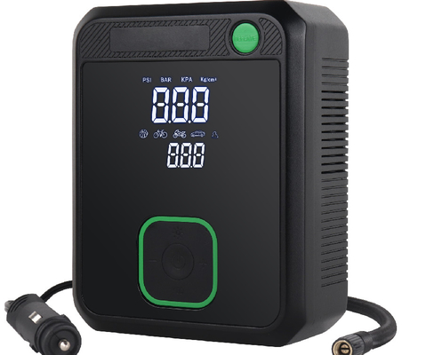 বৈদ্যুতিক টায়ার inflator এলসিডি ডিজিটাল ডিসপ্লে গাড়ী বায়ু পাম্প সঙ্গে deflating ফাংশন