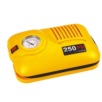 ভালো দাম 250psi গাড়ী এয়ার সংক্ষেপক প্লাস্টিকের উপাদান, 1 ইন 2 যানবাহন এয়ার সংক্ষেপক ডিসি 12 ভি অনলাইন