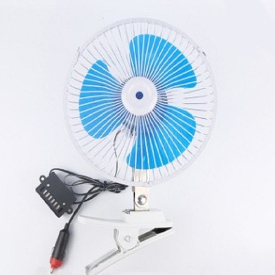 ভালো দাম নীল বৈদ্যুতিন কার কুলিং ফ্যান 12v / 24v স্ক্রু মাউন্টিং প্লাস্টিকের উপাদান অনলাইন