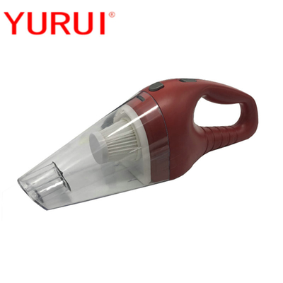প্লাস্টিকের গাড়ি ভ্যাকুয়াম ক্লিনার লাল DC12v পোর্টেবল সিগারেট লাইটার ধোয়া যায় এমন ফিল্টার